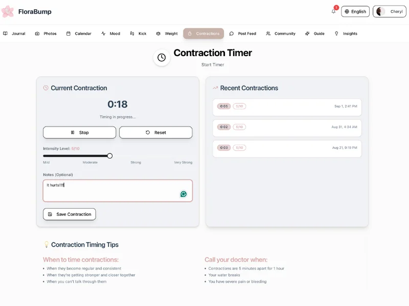Flora Bump - Pregnancy Tracking App